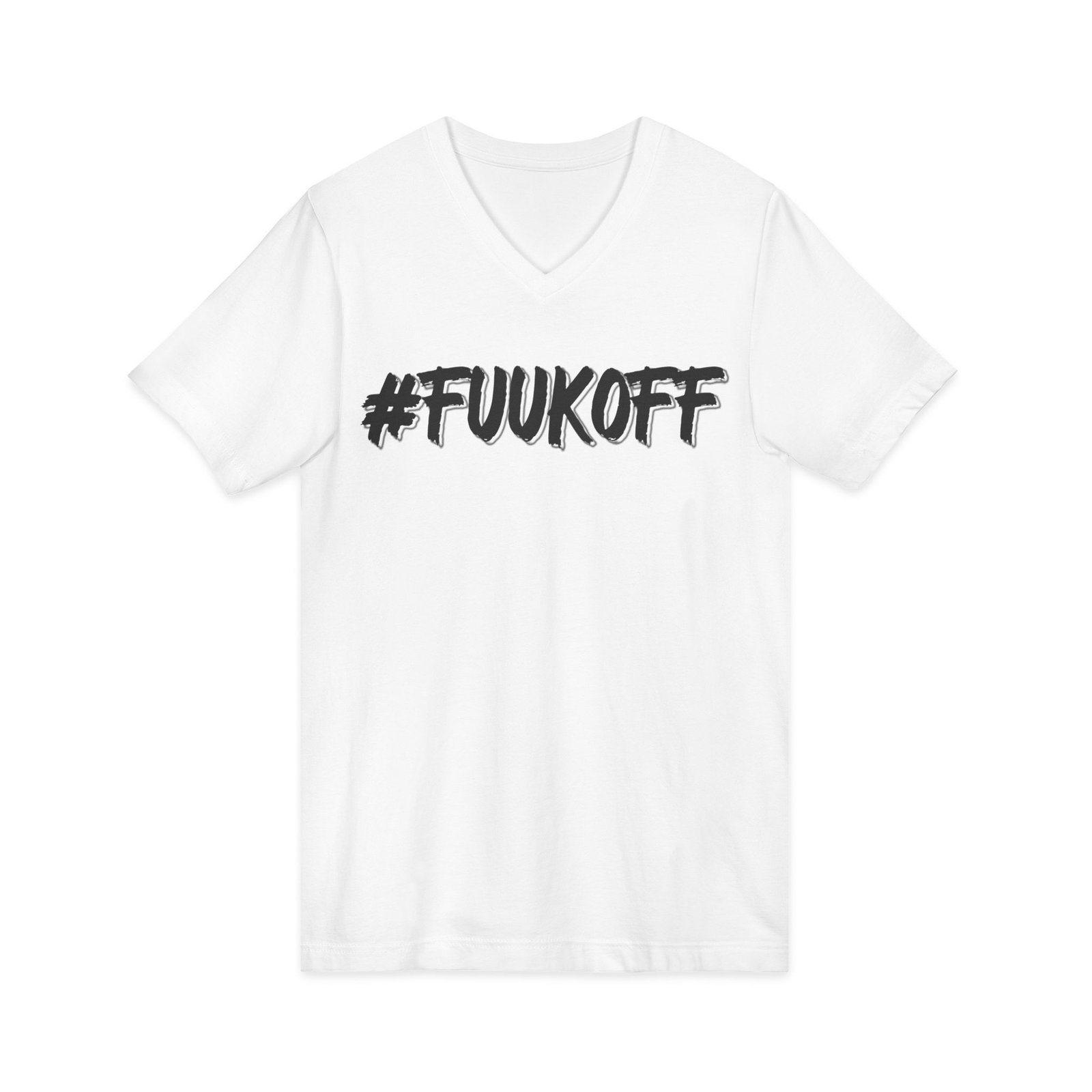 #FUUKOFF Women V-Neck T-Shirt – Image 2