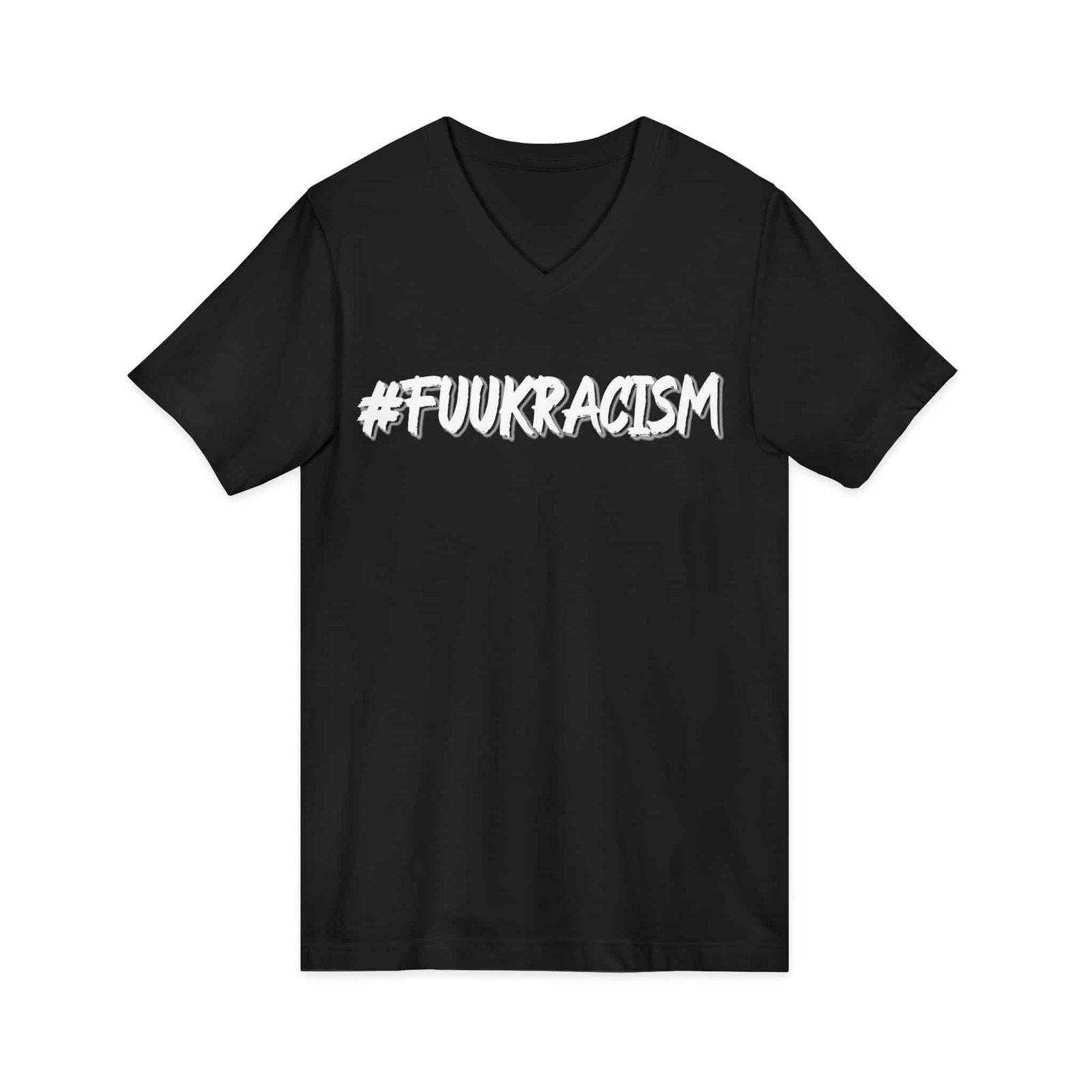 #FUUKRACISM Women V-Neck T-Shirt - Image 6