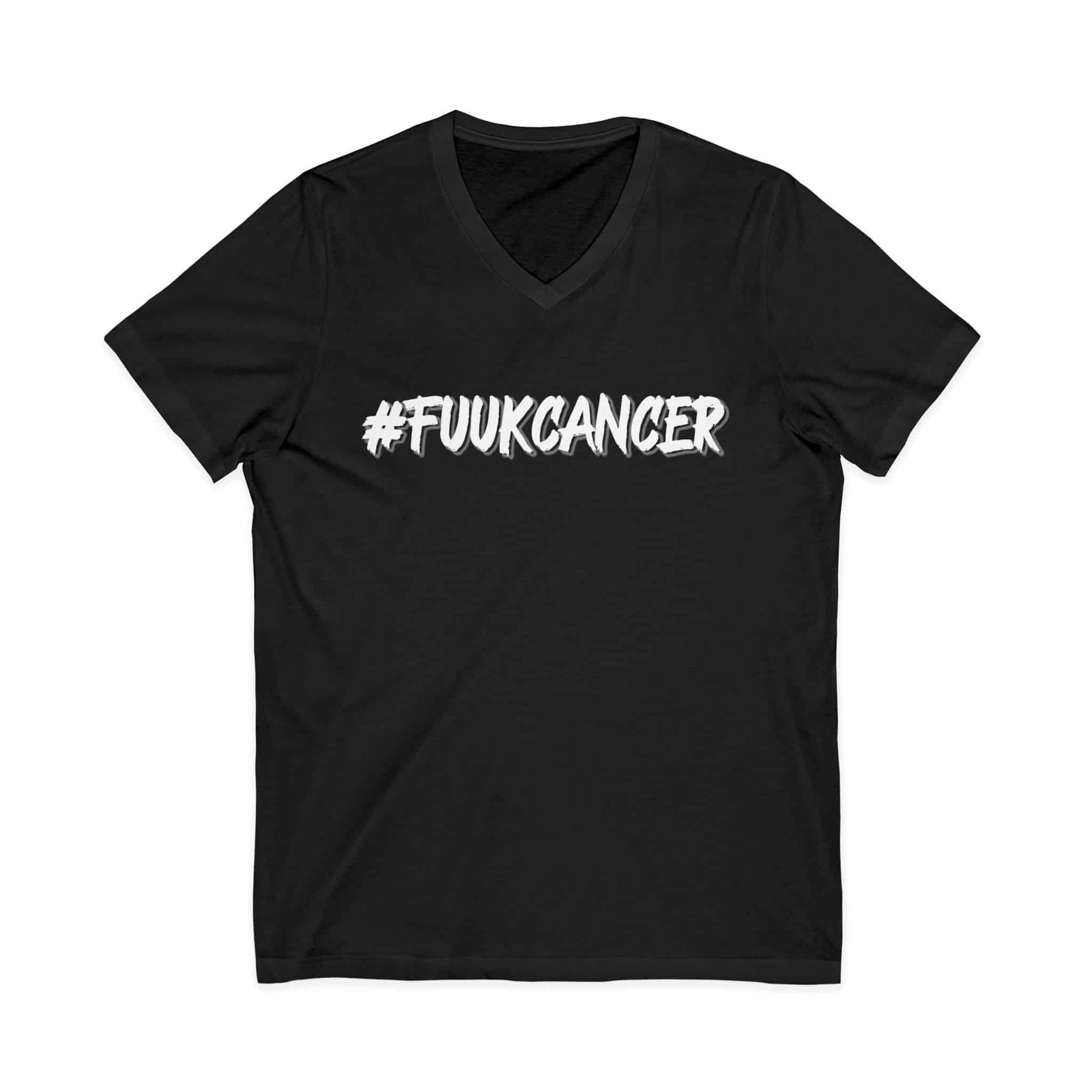 #FUUKCANCER Women V-Neck T-Shirt - Image 6