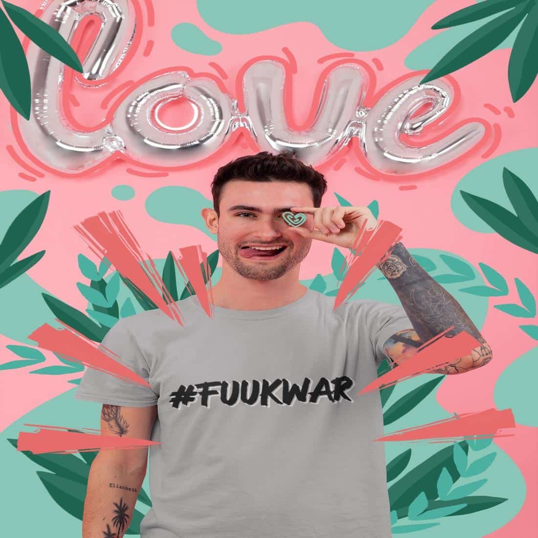 #FUUKWAR Men T-Shirt – Image 11