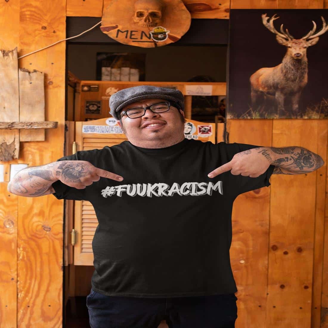 #FUUKRACISM Men T-Shirt – Image 6