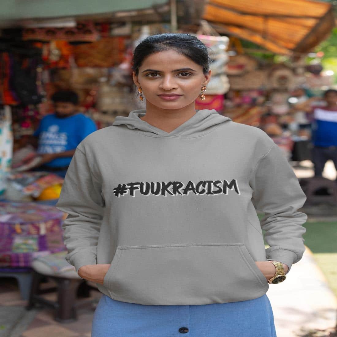 #FUUKRACISM Women Hoodie – Image 11