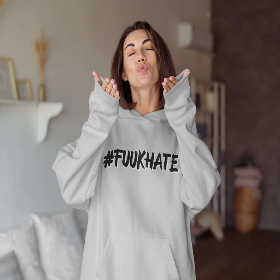 #FUUKHATE Women Hoodie – Image 11
