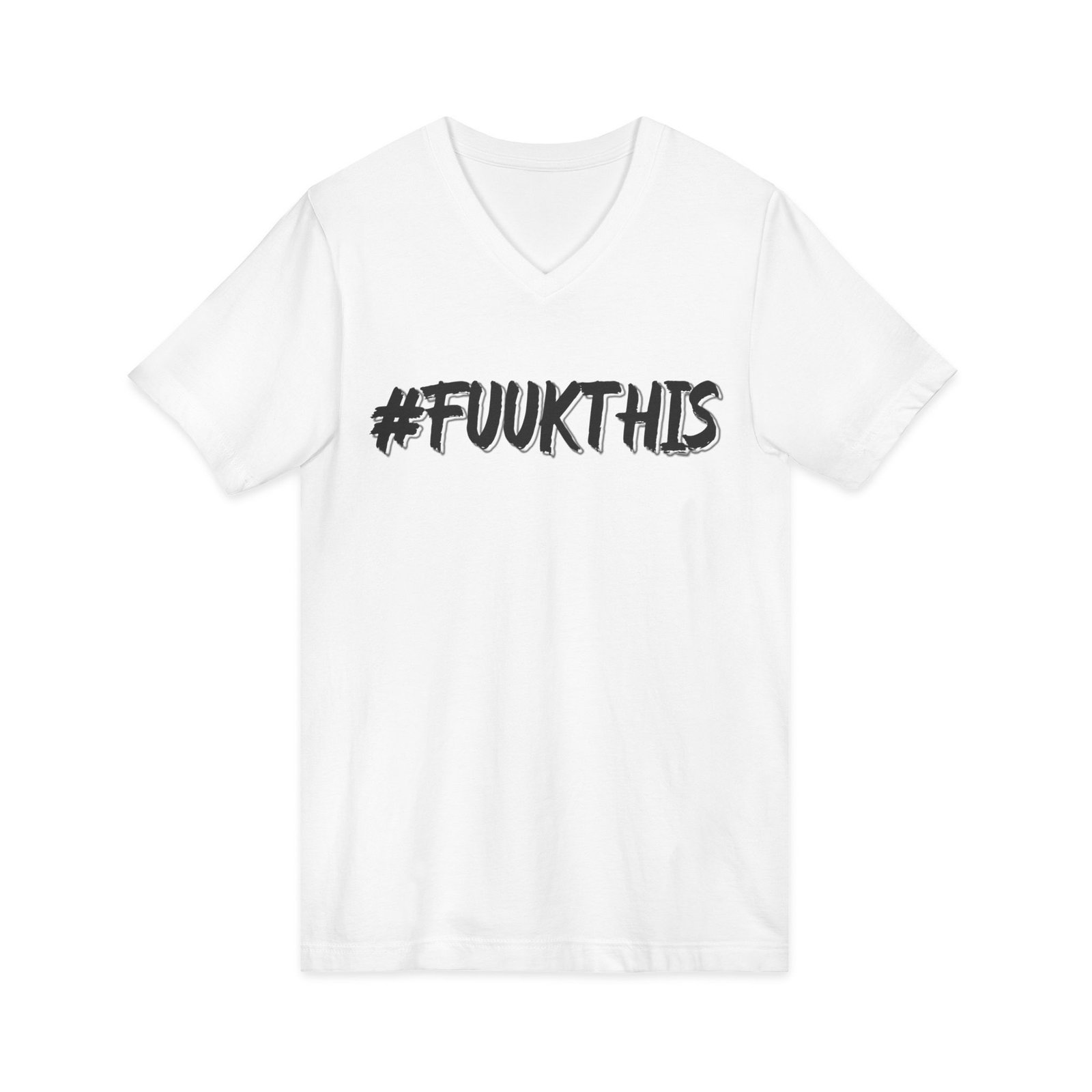 #FUUKTHIS Women V-Neck T-Shirt – Image 2