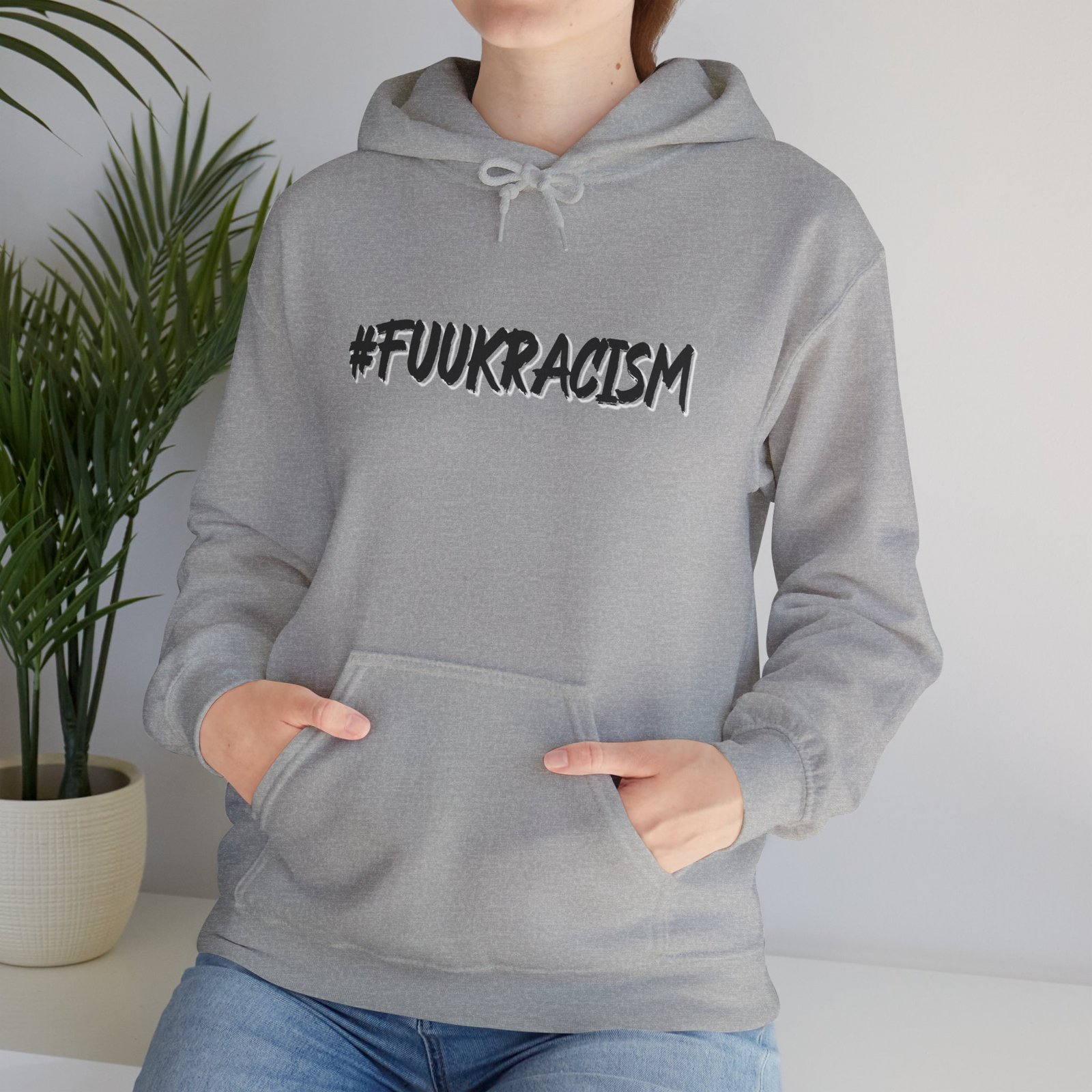 #FUUKRACISM Women Hoodie – Image 13